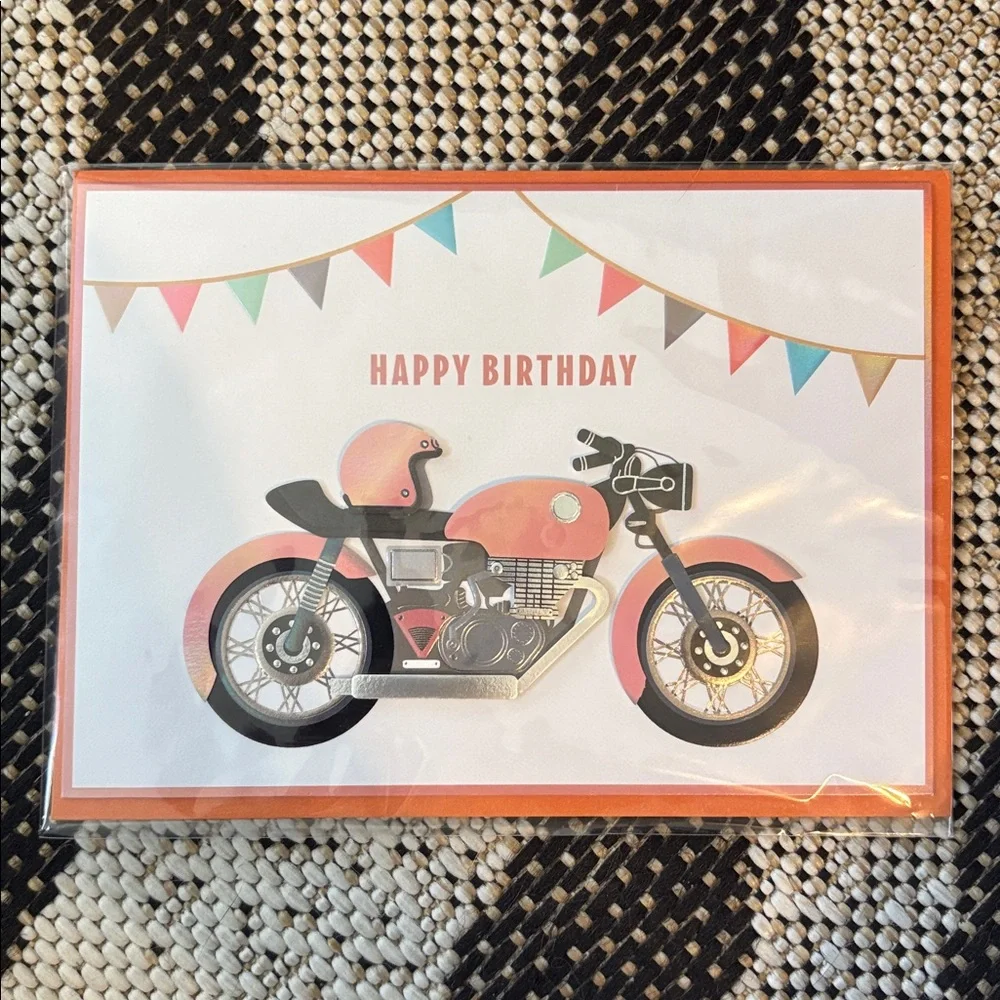 🆕Papyrus Motorcycle Birthday Greeting Card